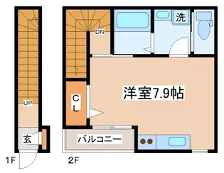 ザ・シティ福田テラスⅡ【2階】の間取り