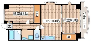 リッジヴィラ六甲【4階】の間取り