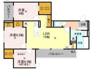 CORTE BREEZA御影【2階】の間取り
