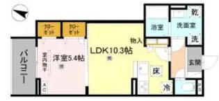 CORTE BREEZA御影【3階】の間取り
