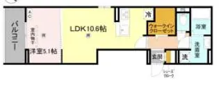 CORTE BREEZA御影【3階】の間取り