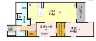 CORTE BREEZA御影【2階】の間取り