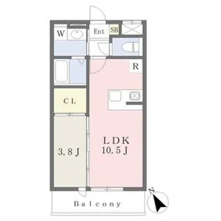 SOLAIRE鈴蘭台【2階】の間取り
