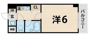 エステムコート芦屋西【3階】の間取り