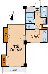 東須磨グリーンハイツ【5階】の間取り