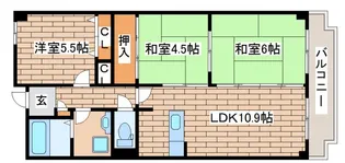オルテンシア神戸【4階】の間取り