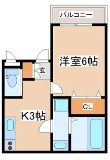 アバントコート神戸西出町【2階】の間取り