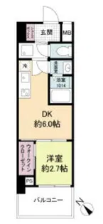 セレニテ西元町アリエ【7階】の間取り