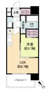 セレニテ西元町アリエ【15階】の間取り