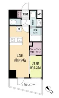 セレニテ西元町アリエ【15階】の間取り