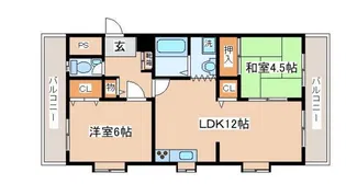 SHALOM HIRANO【2階】の間取り