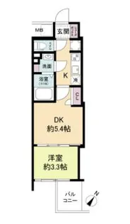 セレニテ神戸ミラク【10階】の間取り