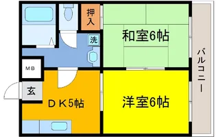 ロイヤルコート山本通【3階】の間取り