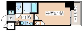 エステムコート新神戸エリタージュ【9階】の間取り