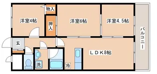 日宝アドニス塩屋【3階】の間取り
