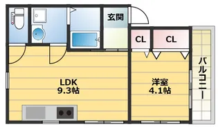 アムール畑原通【3階】の間取り