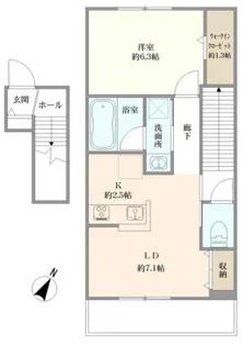 ポルク上河原【2階】の間取り