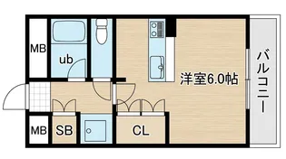 ベルグリーン熊内【4階】の間取り