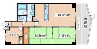 朝日プラザモンターニュ北神戸一番館【2階】の間取り