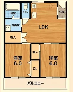 清山荘【2階】の間取り