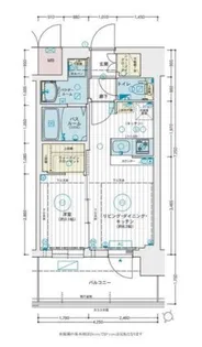 エステムコート三宮EASTVルシーダ【10階】の間取り