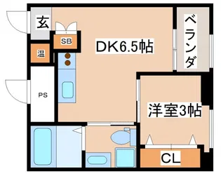 三國ビル【9階】の間取り
