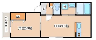 sentir【3階】の間取り