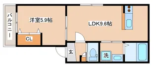 sentir【2階】の間取り