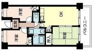 シャルメ東灘【5階】の間取り