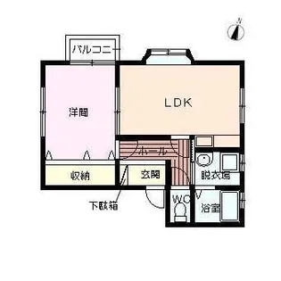 コーポ福富【B棟202号室】の間取り