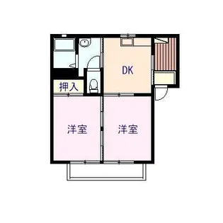 メゾンYOU Ⅴ号棟【2階】の間取り