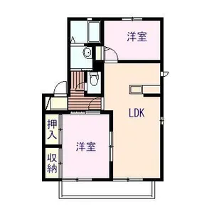 カザ・セラフィノ Ⅰ号棟【201号室】の間取り
