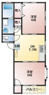 アレスト・モリタ【205号室】の間取り