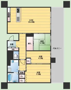 サンメゾン新千里北町ELDO【1階】の間取り