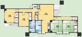 グレース箕面【301号室】の間取り