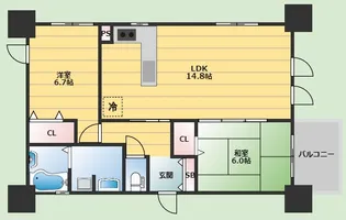 フェザント小野原【1階】の間取り