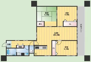 ドミール千里【2階】の間取り