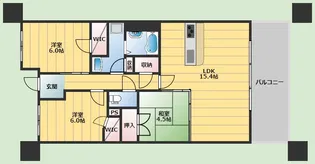 ロジュマン千里中央ヒルズ【4階】の間取り