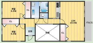旭丘プラザ【1階】の間取り