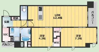 グランデュール【4階】の間取り