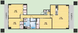イトーピア千里万博公園【10階】の間取り