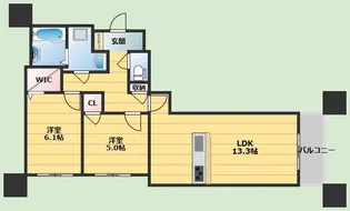 ヒノパティオ【1階】の間取り