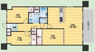 3LDKの間取り画像