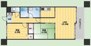 ガーデンヒルズ【2階】の間取り
