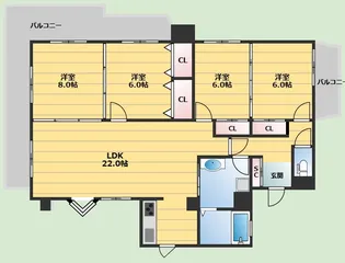 ロイヤルプリンス【2階】の間取り