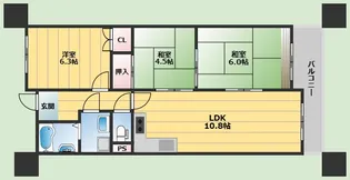 プレーヌ緑地公園【1階】の間取り