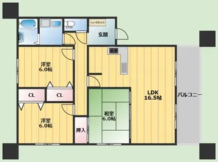 3LDKの間取り画像