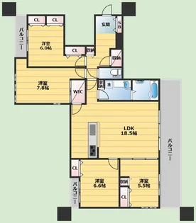 Bel Cuore【2階】の間取り