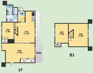 クリスタルアレイ【1階】の間取り