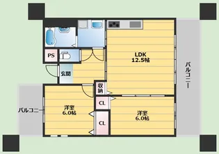 コーポ楓【3階】の間取り